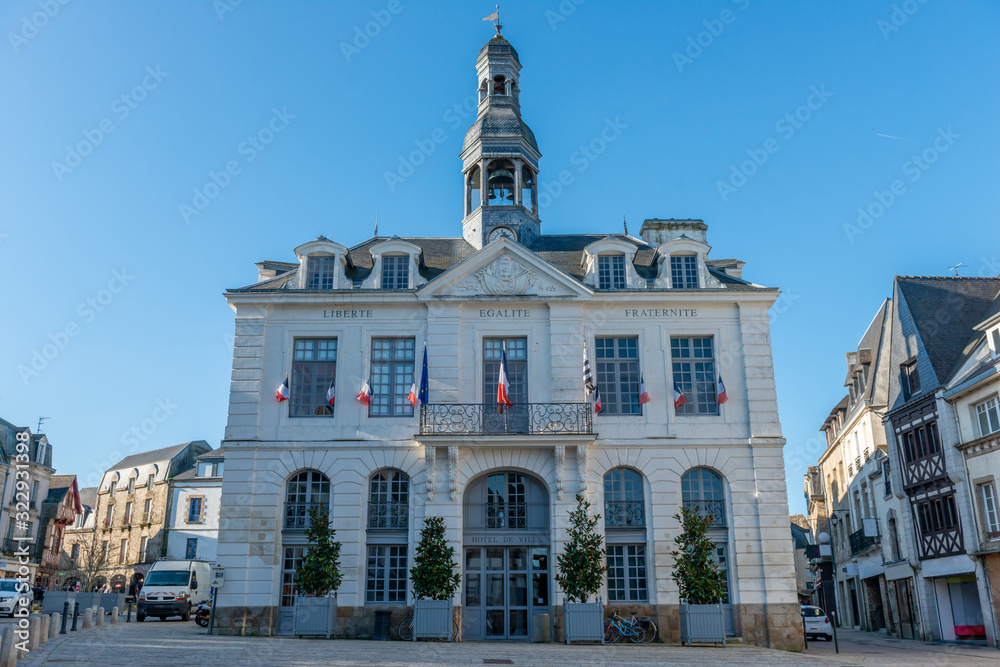 City hall in Auray, Brittany, France