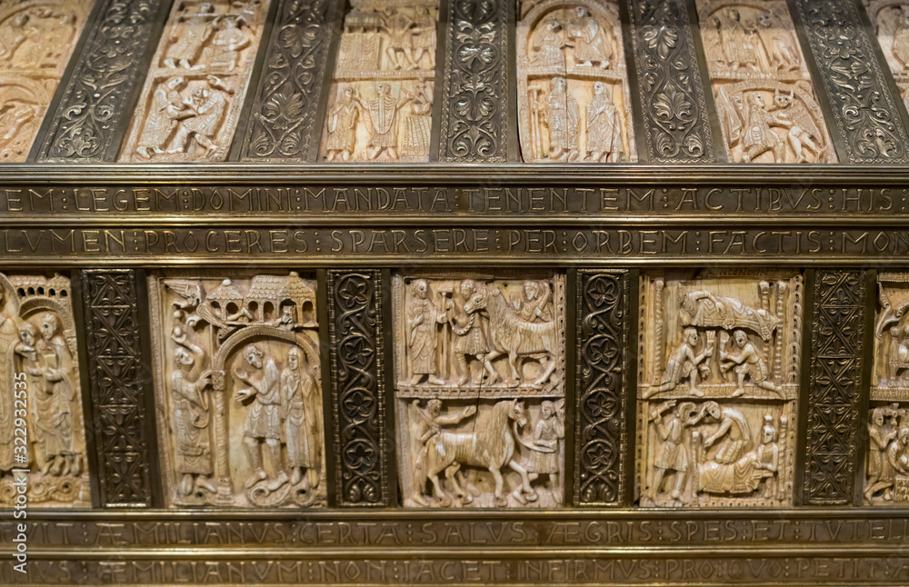 Relics of Saint Millan, San Millan de Yuso Monastery, 11th century, San MIllan de la Cogolla municipality, La Rioja, Spain, Europe, Unesco World Heritage Site