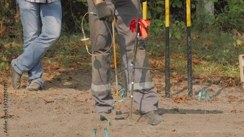Gas leak detection underground emergency worker in an accident