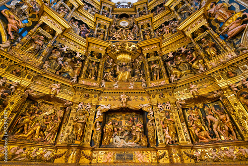 Main altarpiece, Santo Domingo de la Calzada Cathedral, Santo Domingo de la Calzada, La Rioja, Spain, Europe photo