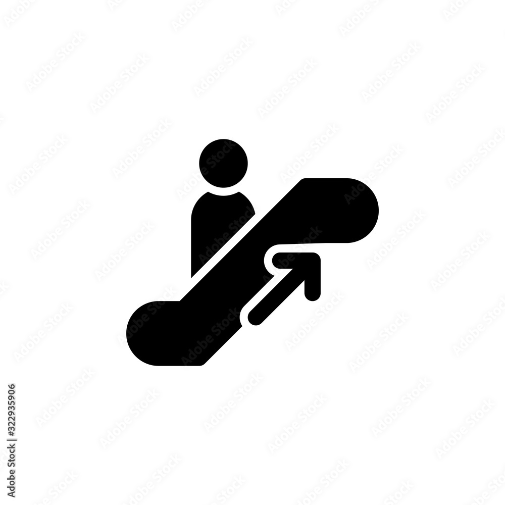 escalator icon for public sign. vector EPS10 Illustration escalator icon for public sign. vector EPS10 Illustration