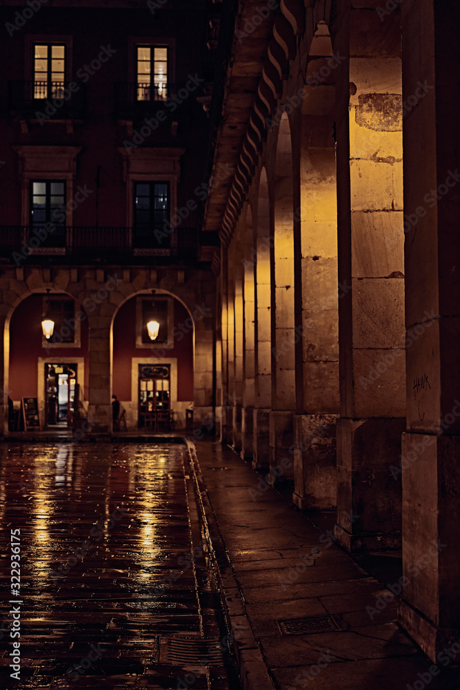 Fototapeta premium ulica w nocy