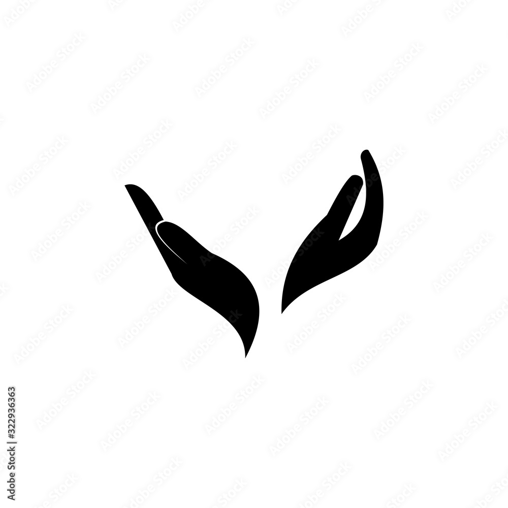 Obraz premium Hand Logo Template vector icon Business