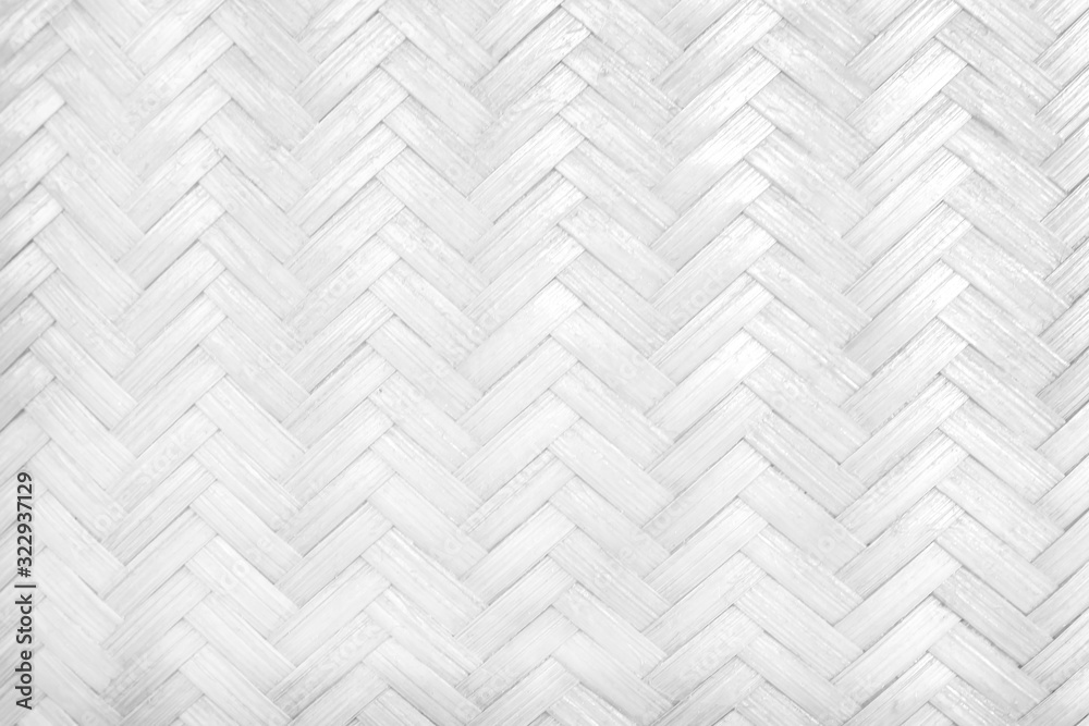 Weave bamboo gray white texture patterns for nature crafts background