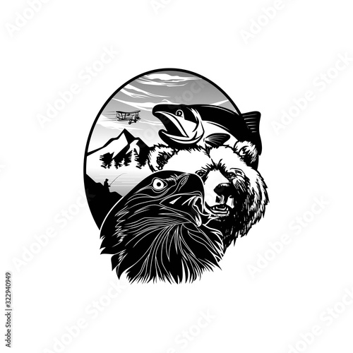 Outdoor illustration vector