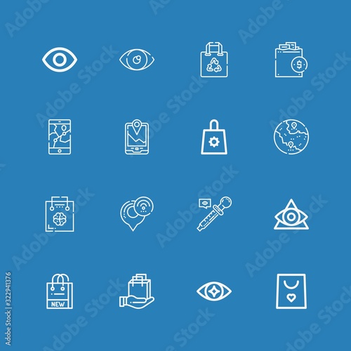 Editable 16 eps icons for web and mobile