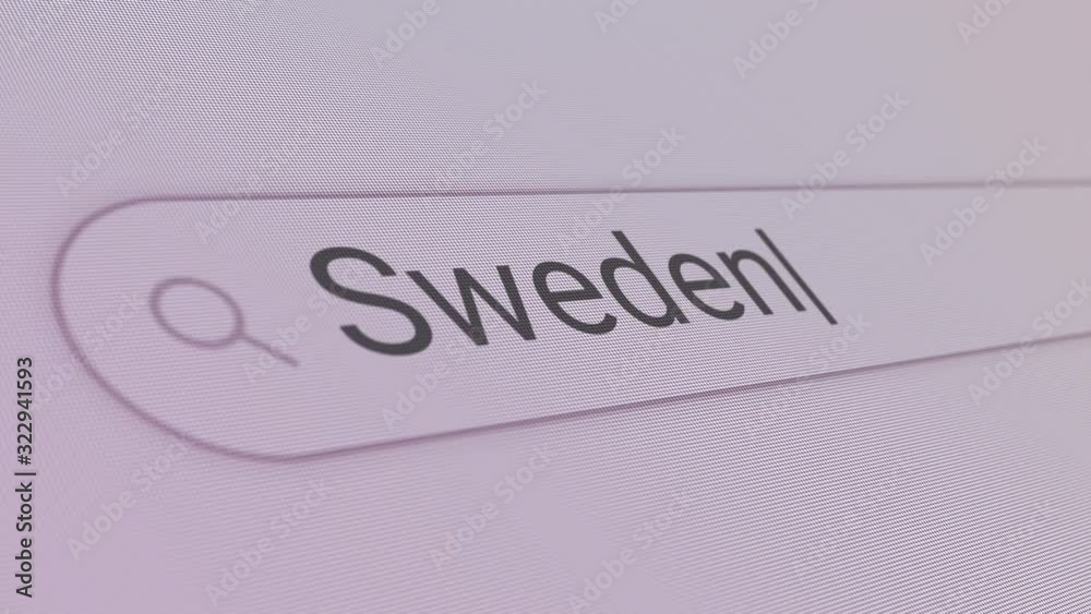 Sweden, Search Bar Close Up Single Line Typing Text Box Layout Web Database Browser Engine Concept Sweden, Search Bar Close Up Single Line Typing Text Box Layout Web Database Browser Engine Concept