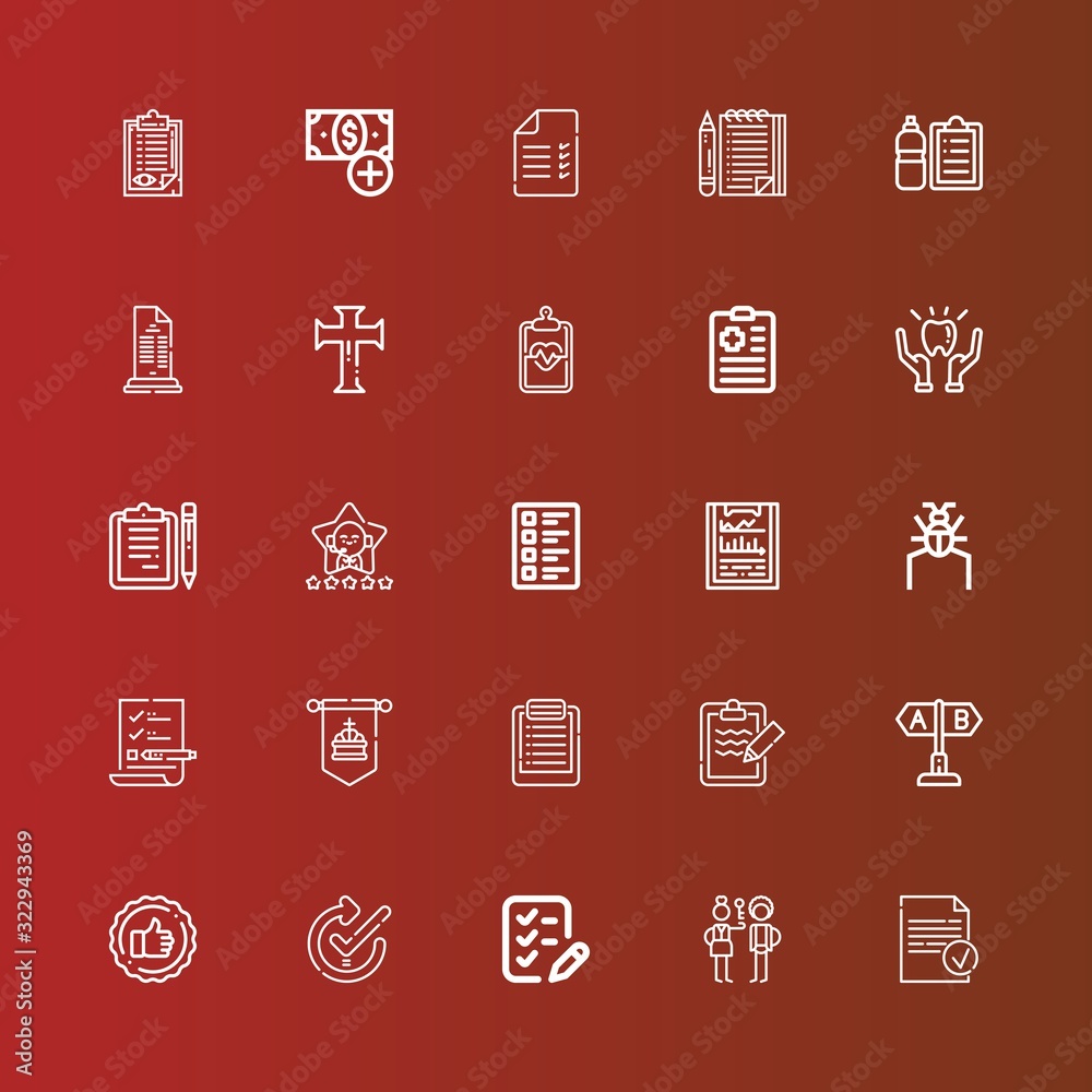 Editable 25 tick icons for web and mobile Editable 25 tick icons for web and mobile