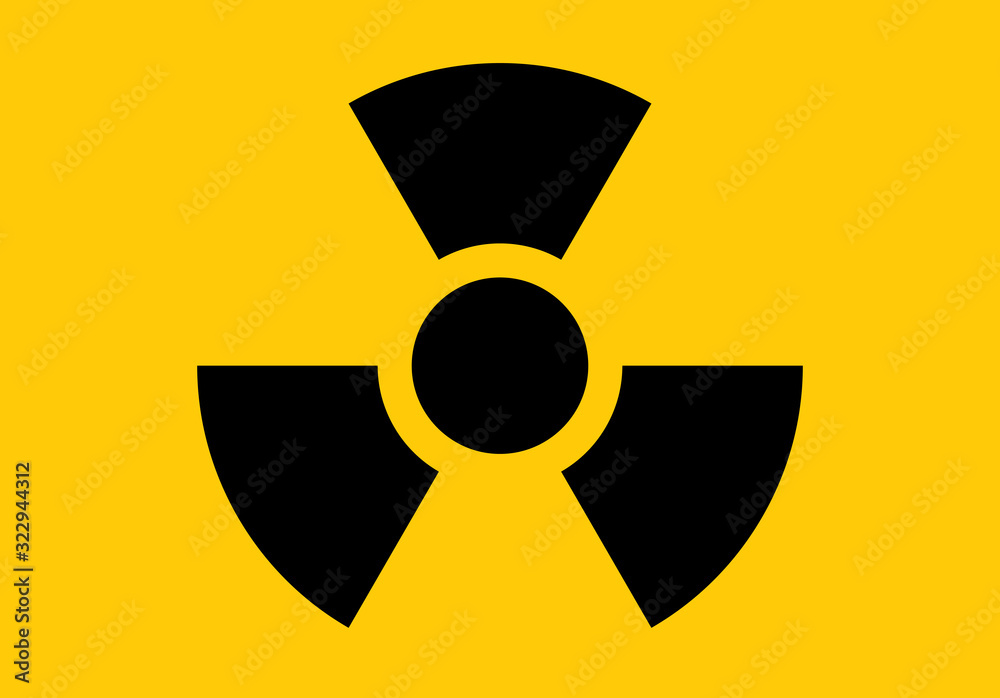 Fototapeta premium Radiation icon. Radiation symbol vector