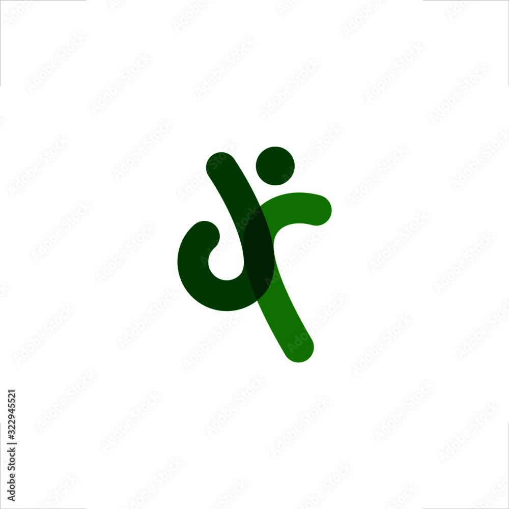 jumping person happy subtled lowercase D R letter logo jumping person happy subtled lowercase D R letter logo