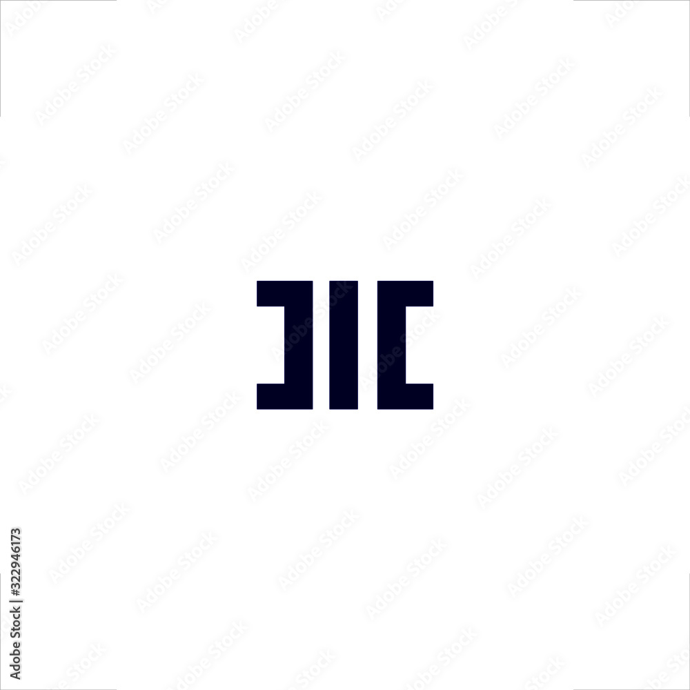 Obraz premium J I C letter 