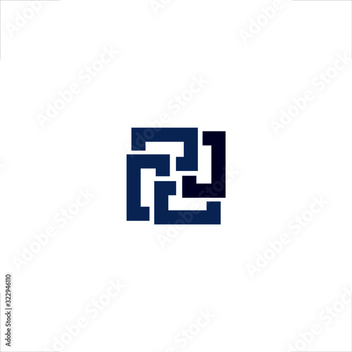 J letter logo spinning design