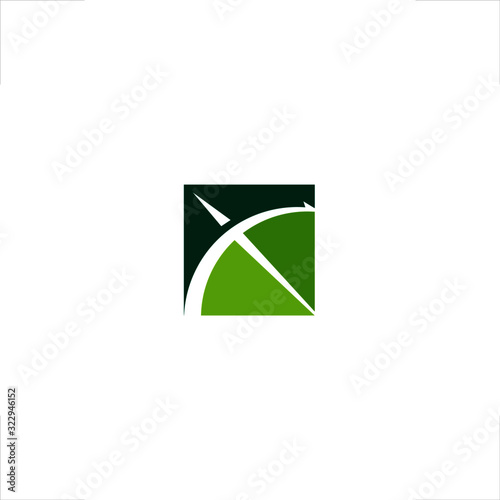 bow and arrow in square