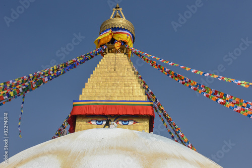 The stupa of Bodhnath in Kathmandu, Nepal