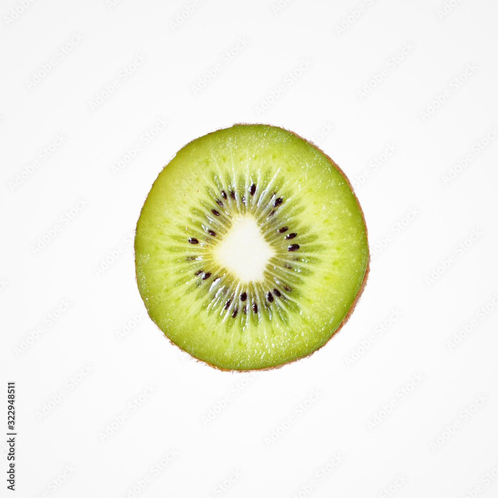 Juice colorful half kiwi isolat on blank background. Juice colorful half kiwi isolat on blank background.