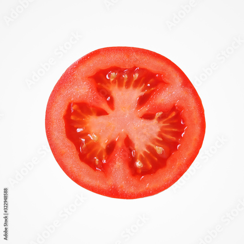 Wallpaper Mural Healthy colorful half tomato isolat on blank background. Torontodigital.ca