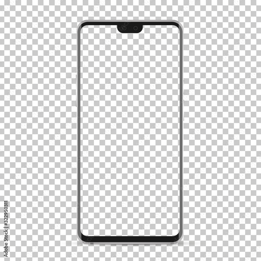 Smartphone mockup all png object isolated on background. Smartphone mockup all png object isolated on background.