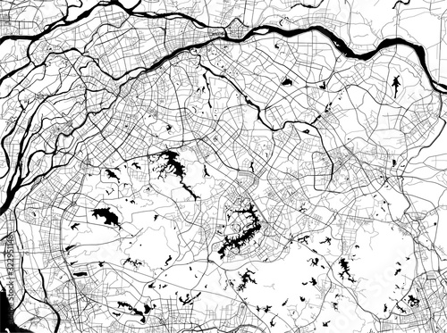 map of the city of Dongguan, China