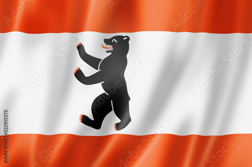 Photography Berlin city flag, Germany