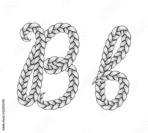 Braids hair font