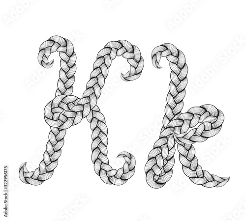 Braids hair font