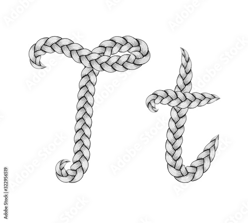 Braids hair font
