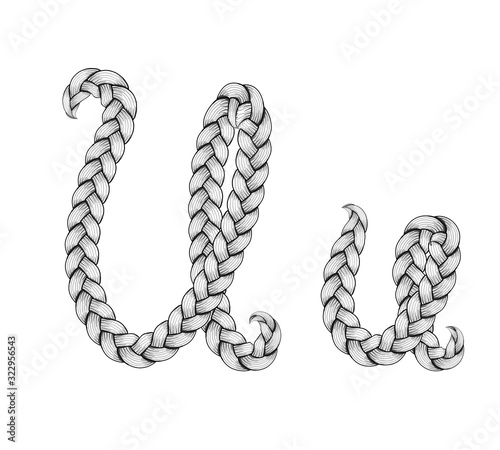 Braids hair font