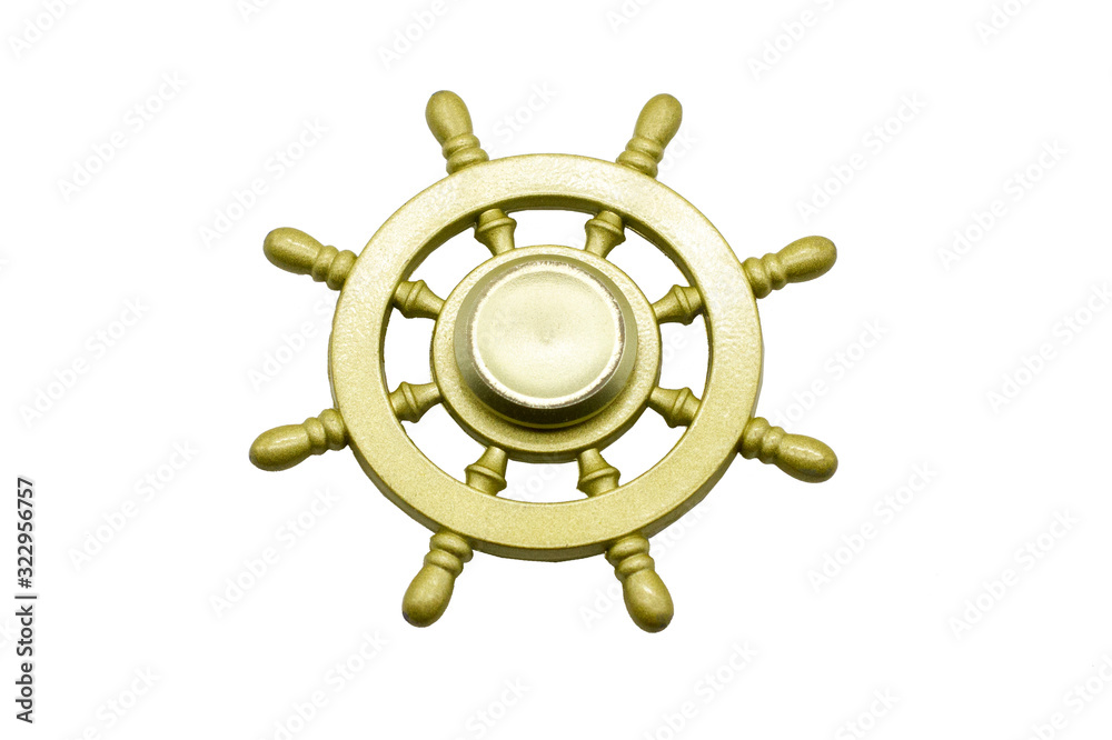 Obraz premium steering wheel isolated on white background