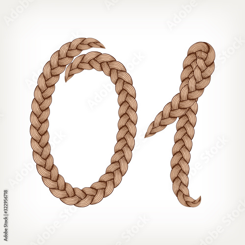 Braids hair font