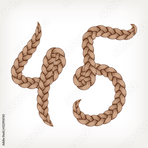 Braids hair font