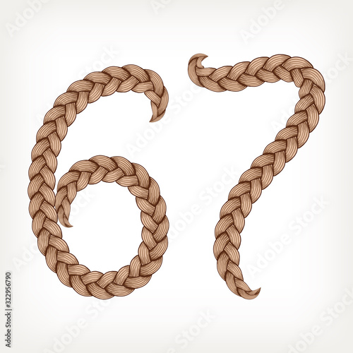 Braids hair font