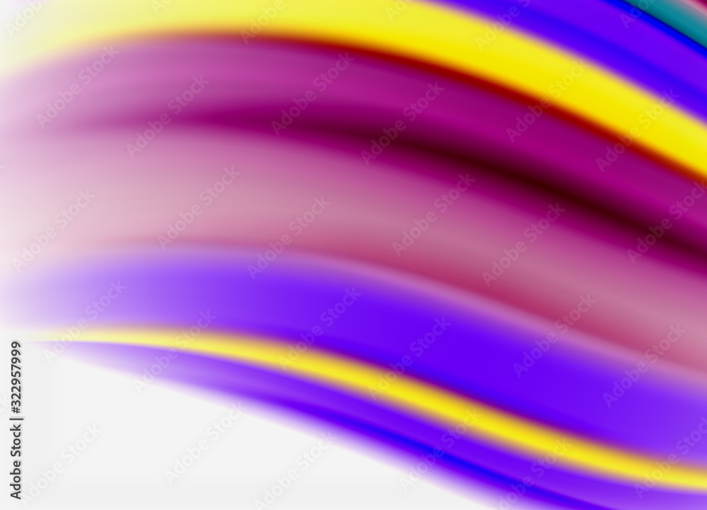 Wave lines abstract background, smooth silk design with rainbow style colors. Liquid fluid color waves. Vector Illustration Wave lines abstract background, smooth silk design with rainbow style colors. Liquid fluid color waves. Vector Illustration