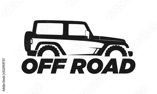 Off road car simple luxury vector logo