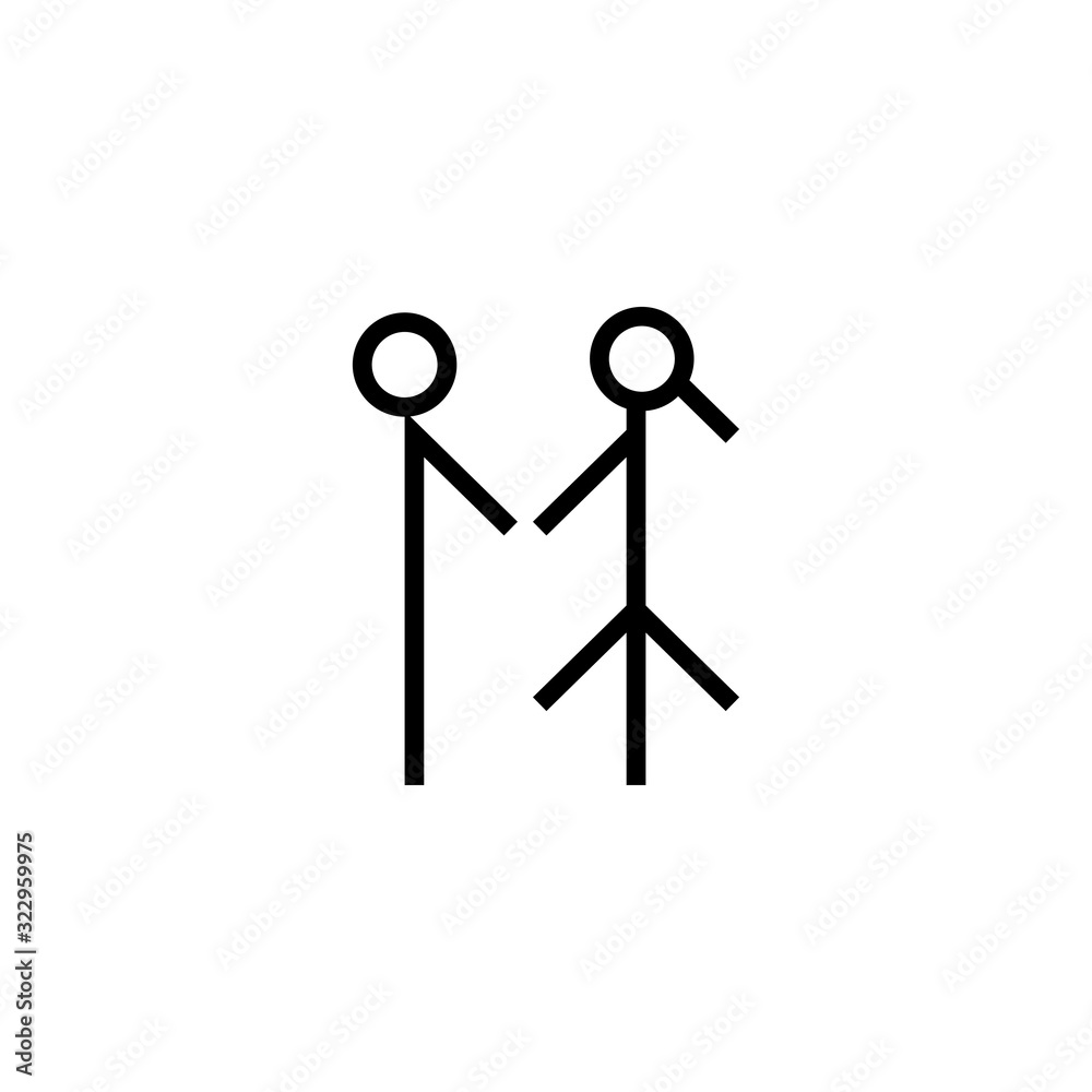 Guy and girl hold each other's hand sign eps ten Guy and girl hold each other's hand sign eps ten