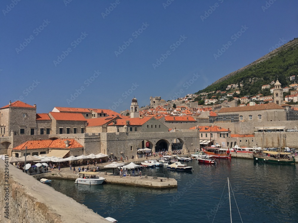 view of town of croatia Dubrovnik