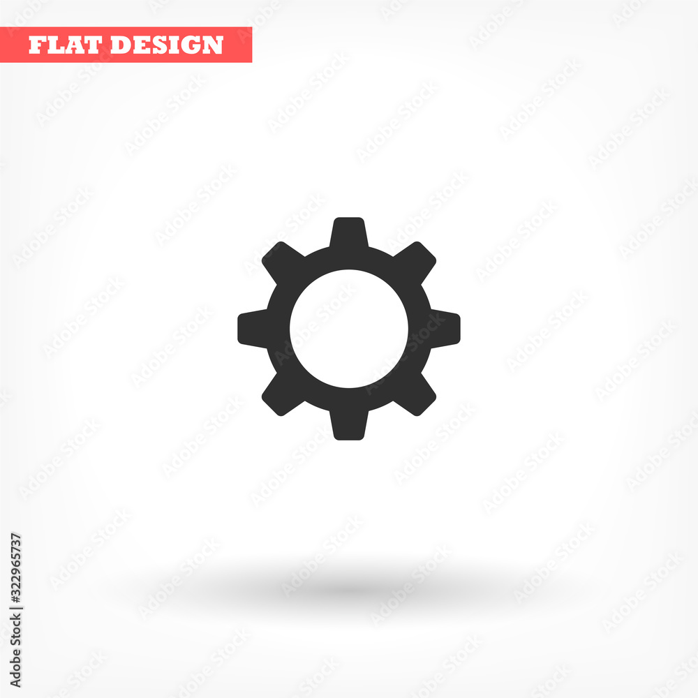 Gears vector icon , lorem ipsum Flat design Gears vector icon , lorem ipsum Flat design