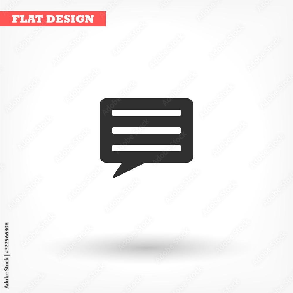 Chat sms vector icon , lorem ipsum Flat design Chat sms vector icon , lorem ipsum Flat design