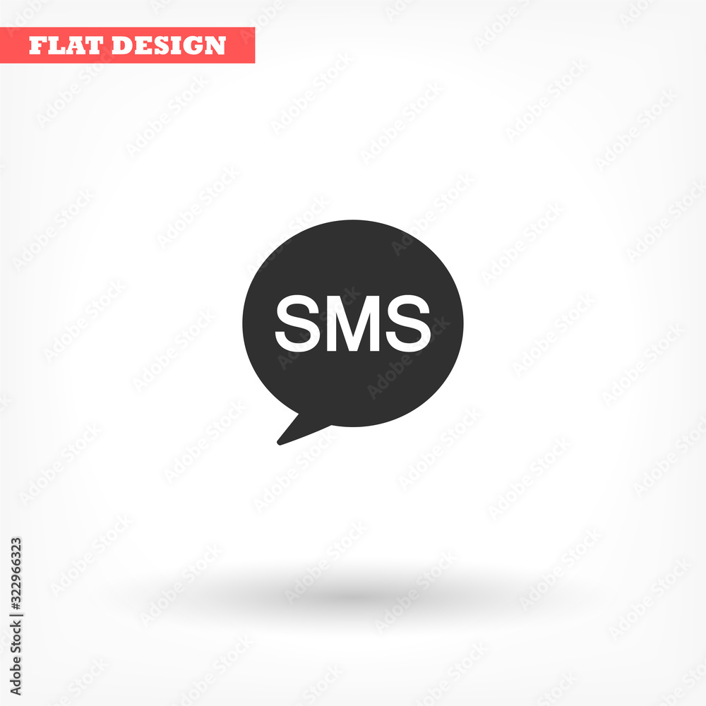 Sms vector icon , lorem ipsum Flat design Sms vector icon , lorem ipsum Flat design