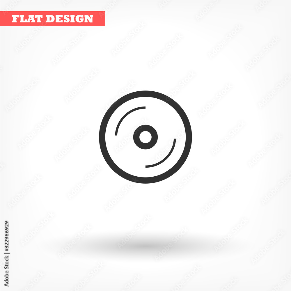 Disk vector icon , lorem ipsum Flat design Disk vector icon , lorem ipsum Flat design