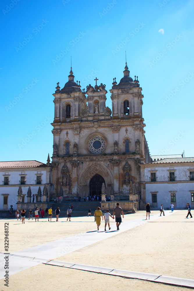 Fototapeta premium View of the Alcobaça Cathedral
