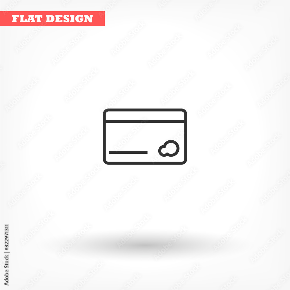 Credit card icon , lorem ipsum Flat design Credit card icon , lorem ipsum Flat design
