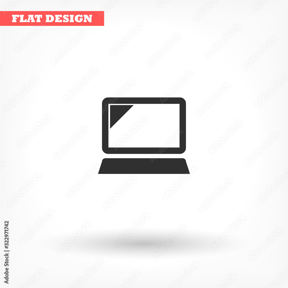 Laptop vector icon , lorem ipsum Flat design Laptop vector icon , lorem ipsum Flat design