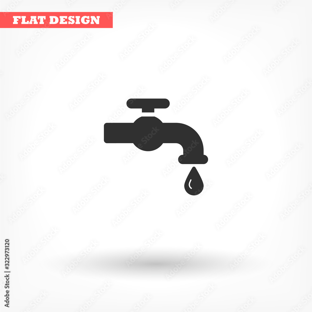 Kitchen faucet iconvector icon , lorem ipsum Flat design Kitchen faucet iconvector icon , lorem ipsum Flat design