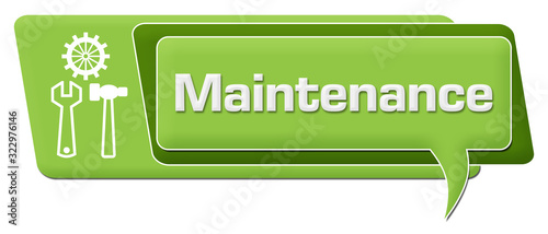 Maintenance Green Comment Symbol Horizontal 