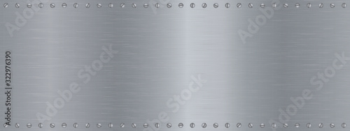 abstract metal texture background with frame for text