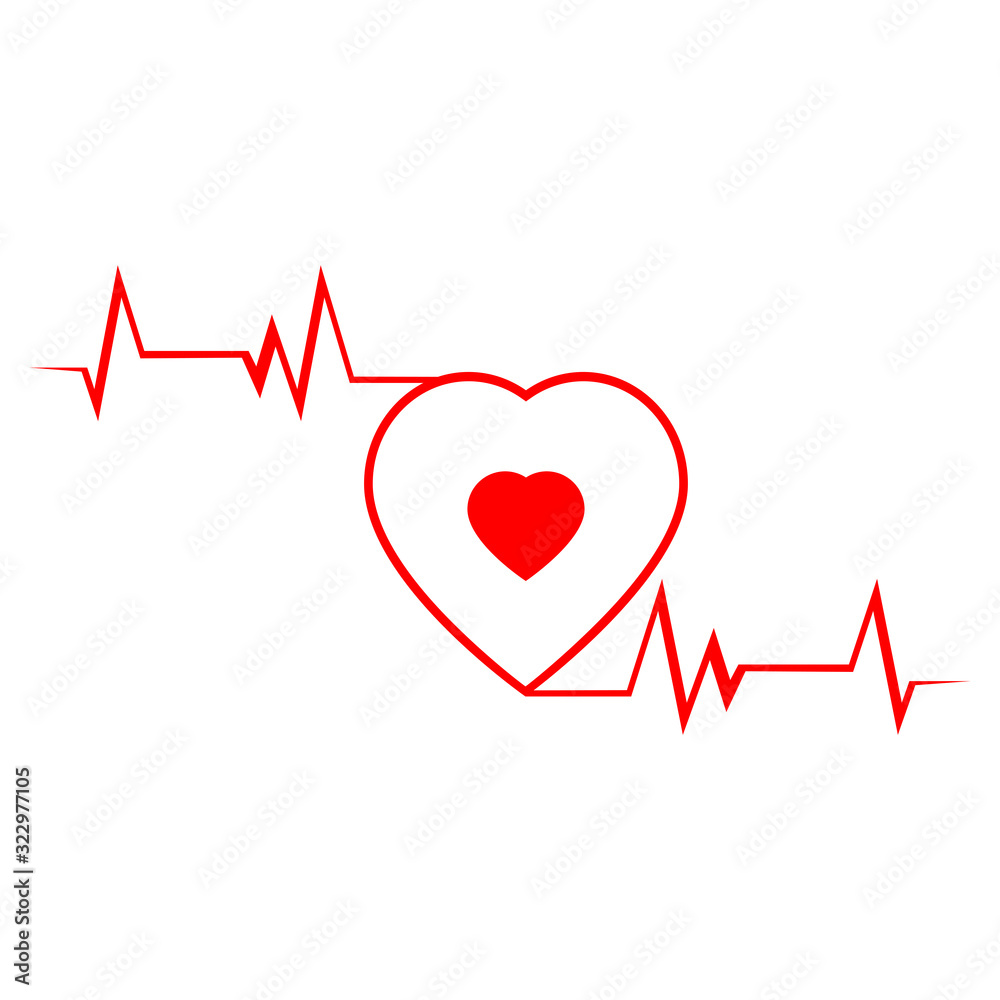 Art design health medical heartbeat pulse icon illustration Art design health medical heartbeat pulse icon illustration