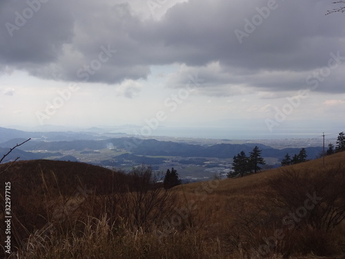 Photo The view of Ibuki Mountain in Japan