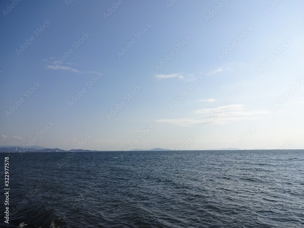 Lake Biwa in Shiga prefecture, Japan
