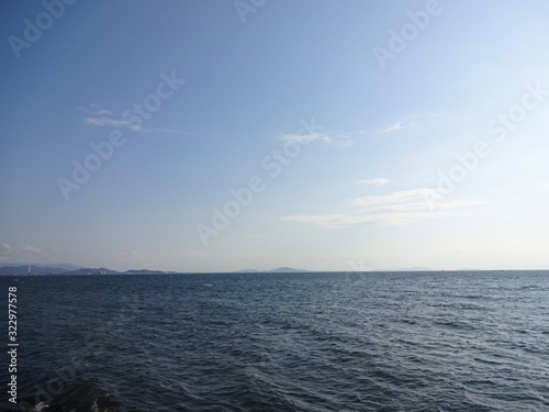 Lake Biwa in Shiga prefecture, Japan