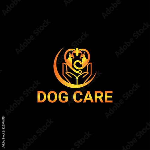 Creative dog health logo design
